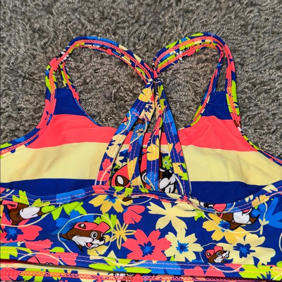 Colorful Kids Swim Set Buc-ees Girls Small 6/6X - Picture 8 of 11